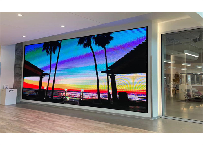 Indoor-LED-Vollfarbdisplay aus Aluminiumdruckguss mit Modulgröße 250*250mm und einer Dichte von 112896 Pixel/m²