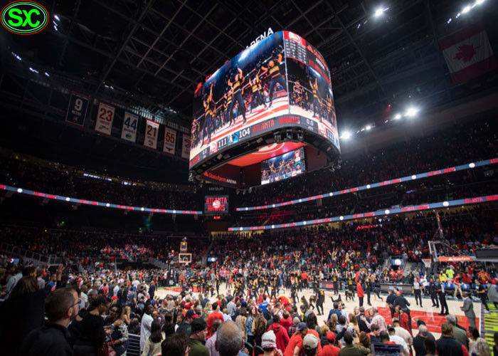 Quadratische LED-Umkreis-Werbungs-Bretter, Stadion P5 führten Anzeige für Live-Show