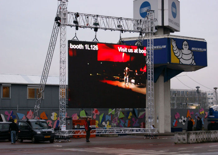 P4 Außenwerbung Vollfarb-LED-Poster-Bildschirm Eisen/Stahl Gehäuse Outdoor-Vollfarb-LED-Anzeige