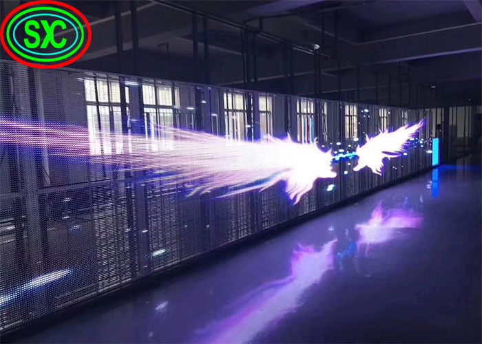 Full Color Indoor SMD1921 Transparent Led Video Wand transparente Led-Bildschirm Anzeige transparente Led-Bildschirm