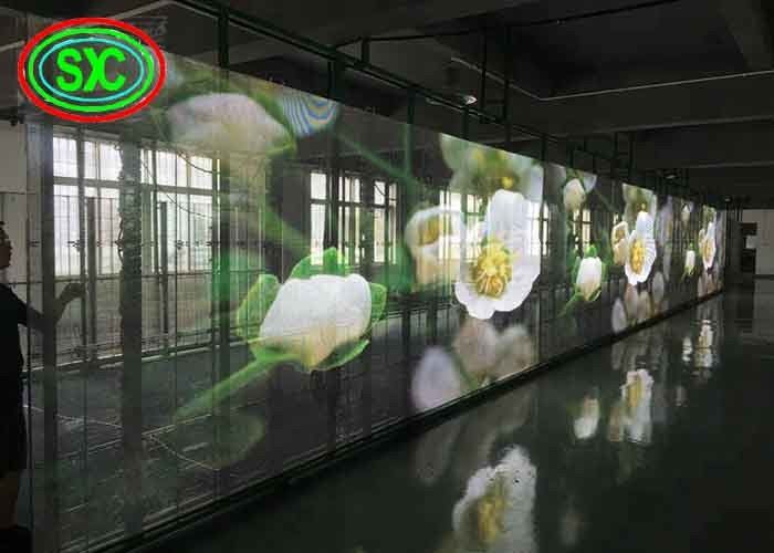 Helligkeit Transparenter LED-Bildschirm, Farbwerbung LED-Werbetafeln