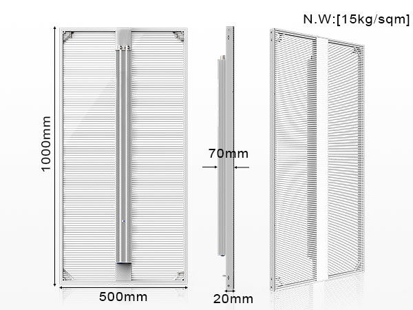 Innenraum P3.9-7.8 Vollfarbiger transparenter LED-Display-Bildschirm Smd gekrümmter LED-Video-Wandglas Led-Bildschirm für Schaufenster