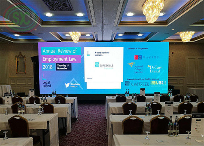 Niedriger Verbrauch in Innenräumen LED-Wand P3, P3.91, P4.81 LED-Bildschirm für akademische Sitzungen