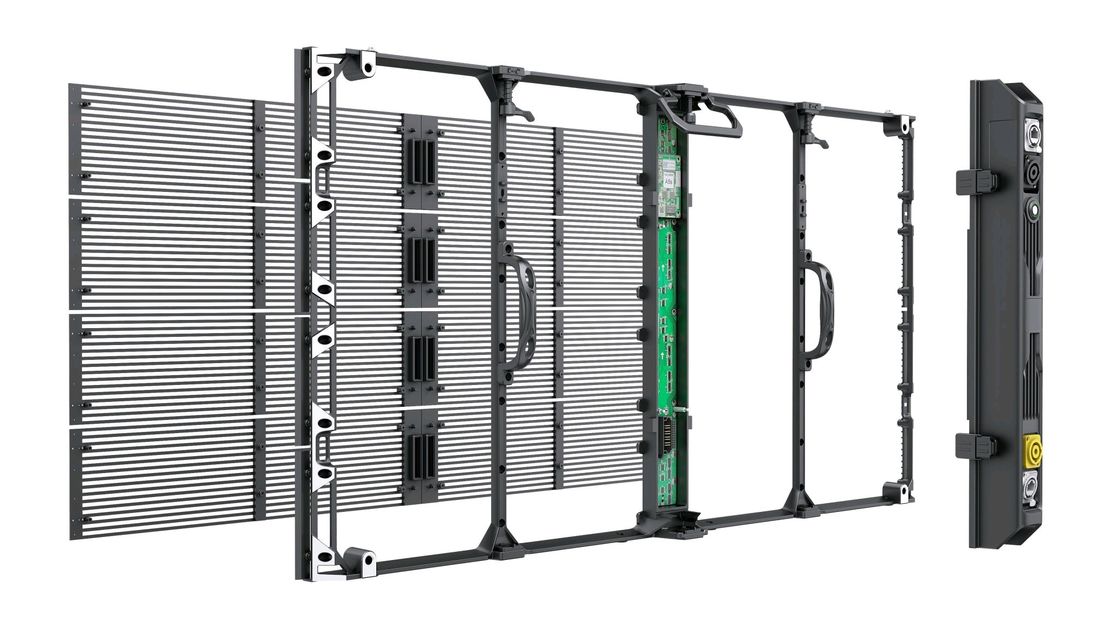 Leichter G7.82-7.82 Transparenter LED-Bildschirm-Schrank 6,2 kg Modulgewicht 0,2 kg/Stk. Ansteuerungsmethode Ansteuerungsmethode