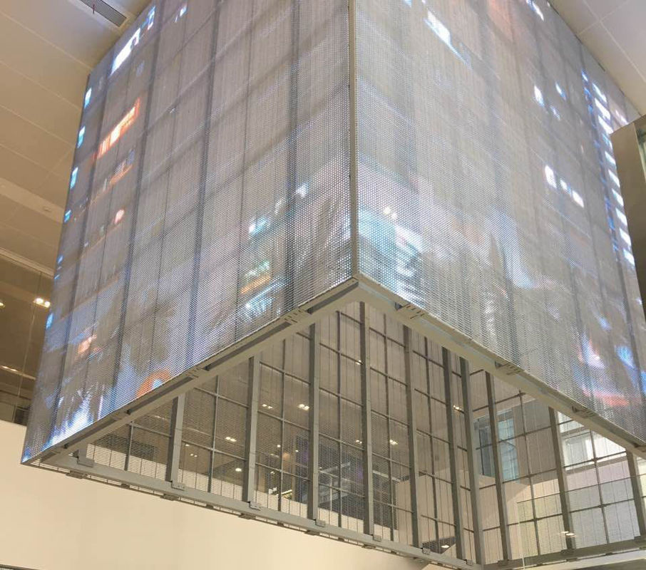 HD-Full-Colour-Video Werbung Led-Bildschirm G3.91-7.82 Innenfensterglas Transparent Led-Display