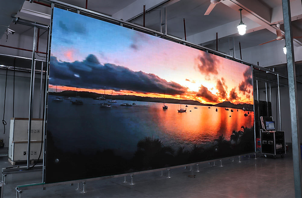 Innenraumlösungen Vollfarb-LED-Display Bildschirm P4 Wandmontage LED Video Wandplatte