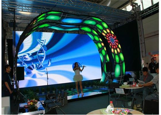 Guter Preis P3.91 HD Vollfarbiger RGBLED-Gießbildschirm aus Aluminium mit hoher Erfrischungsrate 500*1000MM Schrank Online