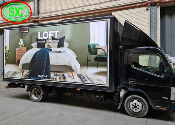 Außen-Wasserdichte LED Werbefahrzeug Anzeige P6 hohe Helligkeit Epistar Chip