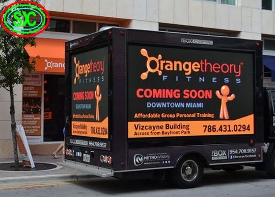Outdoor-Full-Colour-Mobilwerbewagen Van-Anhänger LED-Display mit 6mm Pixel und 192*192mm Modulgröße