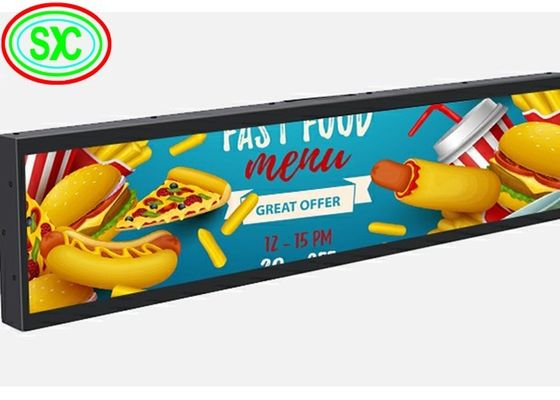 P1.875 COB Regal LED-Bildschirm 900x60mm 800cd/qm für Einzelhandel