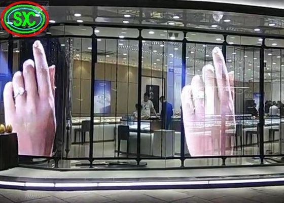 Guter Preis Antriebsmethode für transparente LED-Bildschirm Durchschnittlich keine Ausfälle 1000 Stunden Schrankgewicht 6,2 kg Online