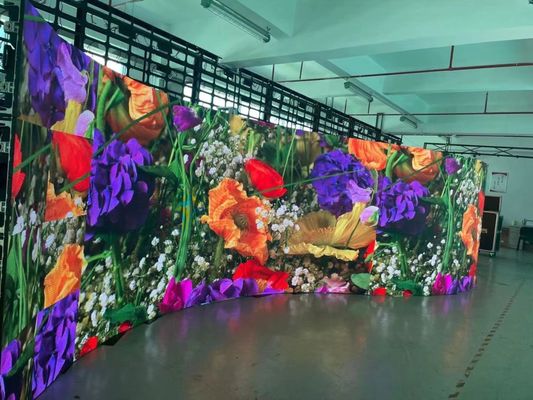 Flexibles gebogenes 3840hz Stadium LED sortiert für und Innengebrauch im Freien aus