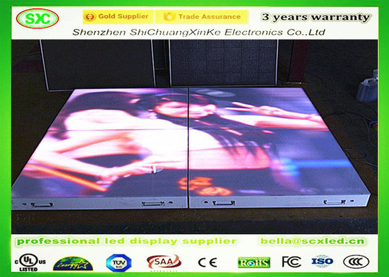 Guter Preis P4.81 SMD3535 Sound Active Dj Touch Led Disco Tanzfläche Warmweißstrahl-Panels Online