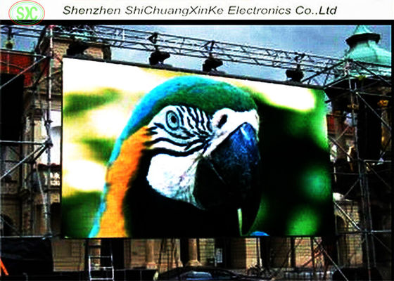 Guter Preis Leichte farbenreiche Werbung im Freien der Neigung 8mm des LED-Anzeigen-wasserdichte Pixel-PH8 im Freien führte Bildschirm Online