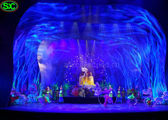 Weiche transparente flexible LED-Vorhang-Anzeige, Vorhang führte Schirm MBI IC