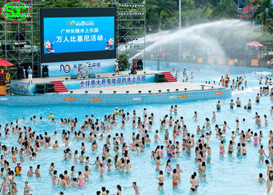 P10mm RGB LED-Anzeige im Freien mit IP65 wasserdicht auf Wasserpool IP65