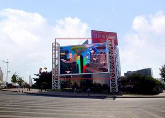 Guter Preis SMD IP65 Outdoor Full Color Gebäude Werbe-LED-Billboard für Gastgewerbe Autobahn Online
