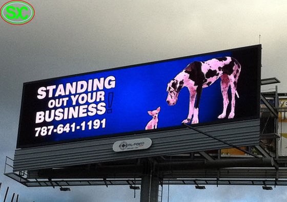 Große Werbungs-imprägniern die örtlich festgelegte geführte Anzeigen-VideoAnschlagtafel im Freien