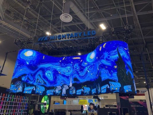 Guter Preis HD 3 Jahre Garantie Vollfarbe 3840hz P3.91 Indoor Curved Led Display Screen für die Bühne Online