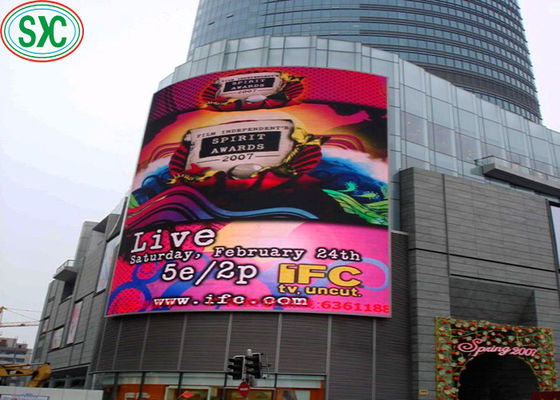 P10 Außen-Full-Colour-LED-Gieß-Aluminium-Bildschirm Wasserdichtes Gehäuse 8000 Cd/qm