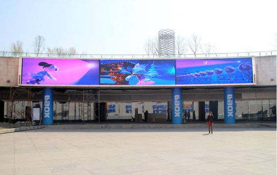 Guter Preis P10 Vollfarb-Werbe-LED-Display-Bildschirm HD NOVA conrrol BIG Display Werbe-LED-Bildschirm Online