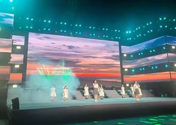 Guter Preis Konzertbühnenvermietung Druckguss Aluminium Innenraum Vollfarb-LED-Display P5 HD Großer Bildschirm hohe Auflösung Online