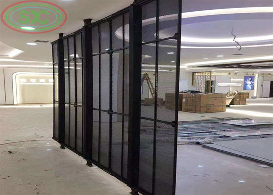 Wasserdichte transparente LED-Anzeige IP43-Schutzart Leichtes Aluminiumgehäuse 0,2 KG/Stk. Modulgewicht