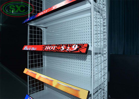 Guter Preis Exquisite LED-Schild Kleines Pixel-Platz X1.876 Regal LED-Display LED-Streifen für Geschäfte oder Supermärkte Online