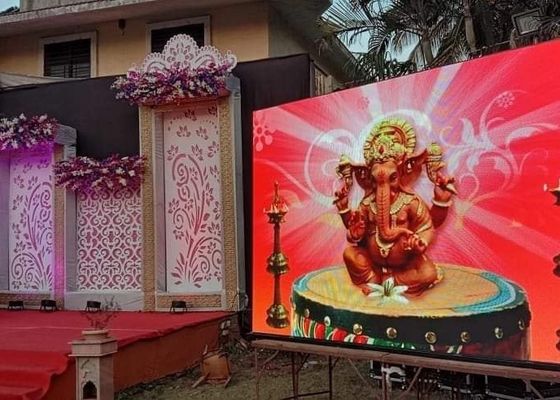 P3.91 Outdoor-Full-Colour-LED-Druckguss-Aluminiumbildschirm 62500 Punkte/Quadratmeter