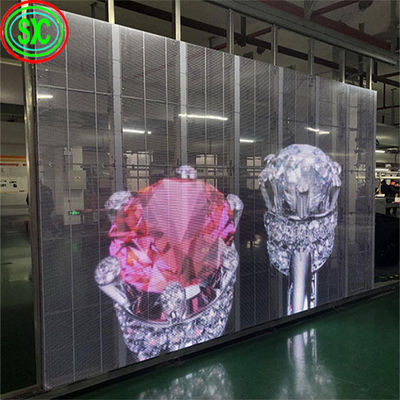 Wasserdicht IP43 P7.82-7.82 Transparente LED-Videowand Die ultimative Display-Lösung für Unternehmen
