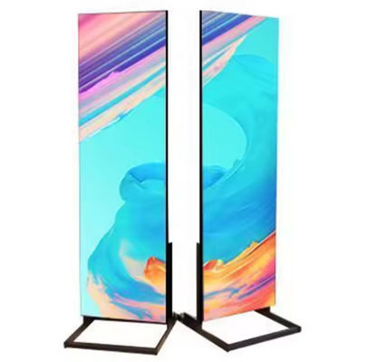 Guter Preis Led Poster Werbung Innenraum P1.8 P2.5 Portable Pantalla Led Matrix Panel Modul Billboard Klappbare Led Poster Anzeige Online