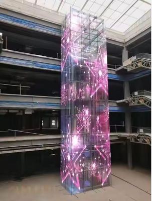 Holen Sie sich die beste transparente LED-Anzeige mit SMD2121-Treibermethode und 0,2 KG/Stück Modulgewicht