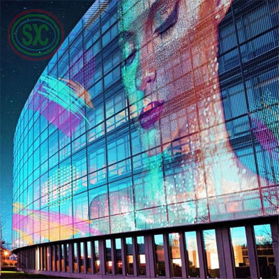 6.2kg Gewicht des Schranks Transparenter LED-Bildschirm für Kundenanforderungen