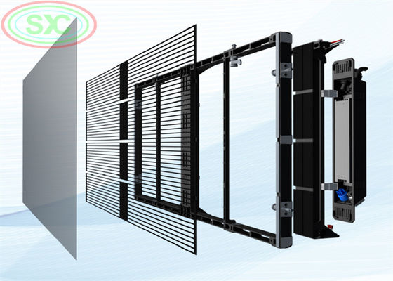 Lange Lebensdauer von 50.000 Stunden für transparente LED-Anzeigen, geeignet für Bauwesen und interaktive Medien