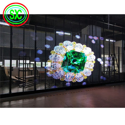 Leichte transparente LED-Anzeige mit Aluminium-Gehäusematerial und 0,2 kg/Stk. Modulgewicht