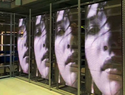 AC100-240V 60Hz Eingabe Transparenter LED-Display-Bildschirm für Innenwerbung Video-Display-Funktion 3-5 Jahre Garantie