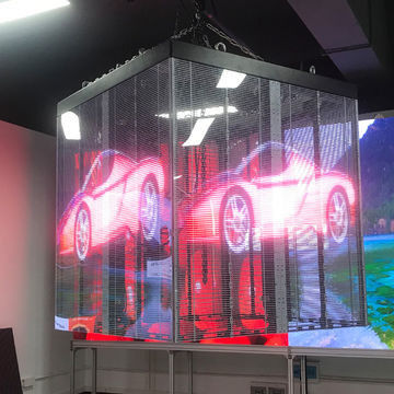 Guter Preis LED Transparenter Bildschirm Artikel Transparente LED Videowand mit SMD2121 Typ Online