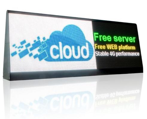 DC 5V Spannung Auto LED Schild Display mit 1R1G1B Konfigurationen und 192*64dot Bildschirmauflösung