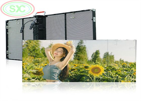 Guter Preis Schlanker, leichter, transparenter LED-Bildschirm mit 4500 cd Helligkeit, ideal für moderne Glasgebäude-Werbung und -Displays Online