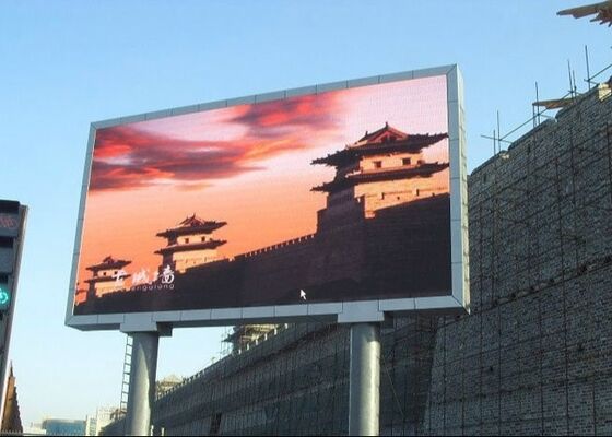 Guter Preis Außen p10 Vollfarb-LED-Display für Werbung mit verstellbarer Helligkeit 8000 Online