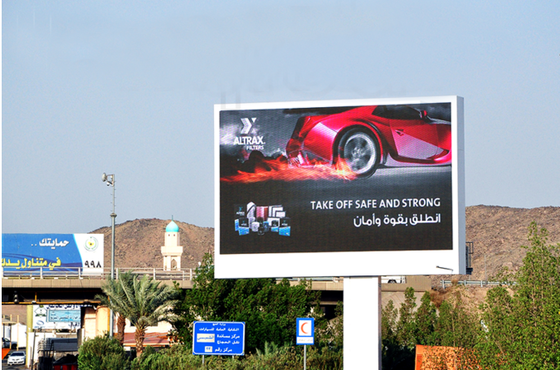 Guter Preis P10 Outdoor LED Vollfarbstahl 960x960mm Schränke Festinstallation LED-Werbe-Billboard und 3840Hz Bildwiederholrate Online