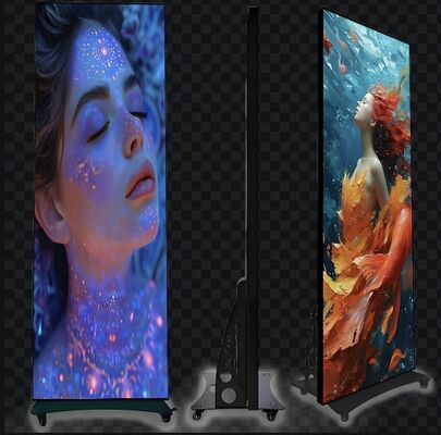 Guter Preis Aluminium-Schrank LED-Plakat-Display mit 680x2000mm Bildschirmgröße und 320x160mm Modulgröße Ideal für Hochwirkung Werbung Online
