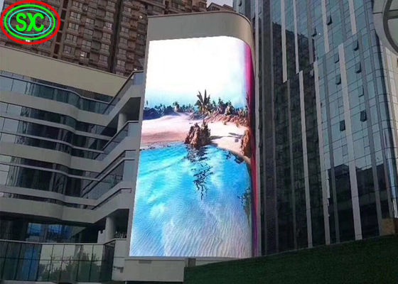 Guter Preis Des Pixel-Multimedia der hohen Auflösung 6mm im Freien farbenreiche hohe Helligkeit wasserdichte Kurve, die LED-Schirm P6 annonciert Online