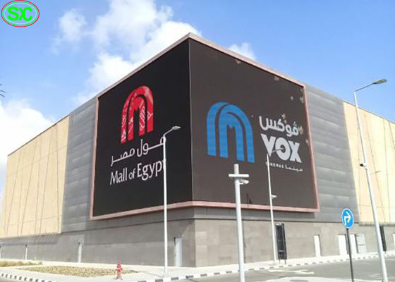 P6 Vollfarbiger Außen-Wasserdicht-LED-Druckguss-Aluminiumbildschirm Drei Jahre Garantie