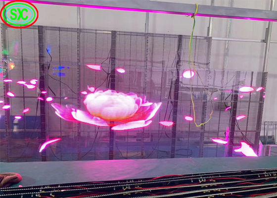 Guter Preis Wafer Chip Transparent LED Panel, Transparent LED Bildschirm mit hoher Sichtbarkeit Online