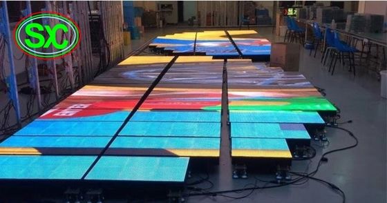 Guter Preis Innen-Kamera-wechselwirkender farbenreicher geführter Dance Floor-Schirm P10 IR für Unterhaltungsverein-Tanzbodenbeleuchtung Online