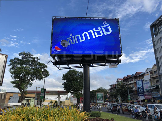 Feste P10 SMD2121 Outdoor Vollfarb-LED-Gießglas aus Aluminium 16-Bit-Grässchale-Niveaus