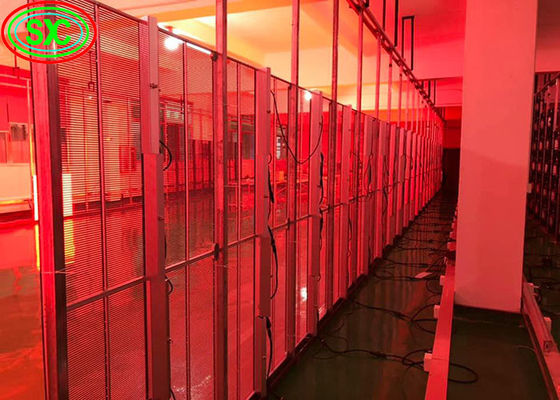 Transparentes LED-Bildschirm für den Innenbereich P3.9-7.8 Vollfarb-SMD-Glas für die Videowand