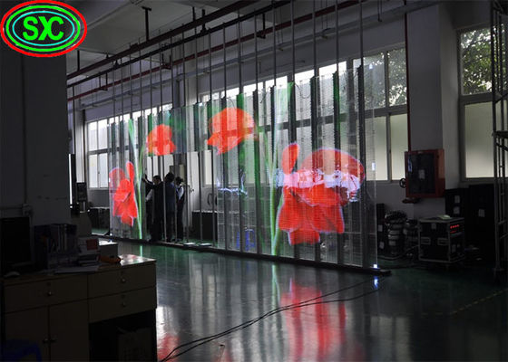 Guter Preis Wasserdichtes Außenleihbildschirm Video IP65 HD P3.91 Transparentes LED-Bildschirm Online