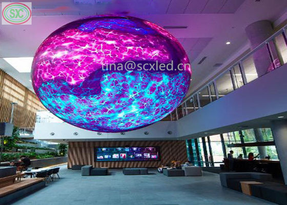 Rundes LED-Display mit Kugel